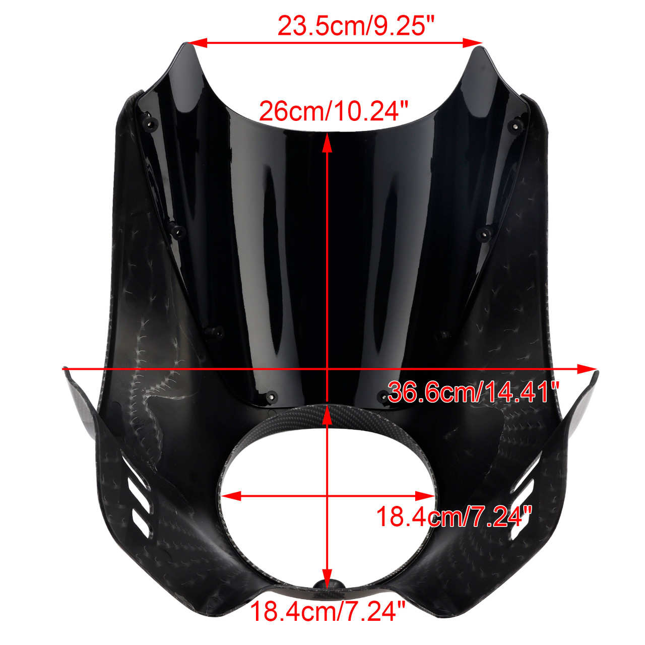 2022-2025 Yamaha XSR900 Headlight Fairing Windshield Color+Black Generic