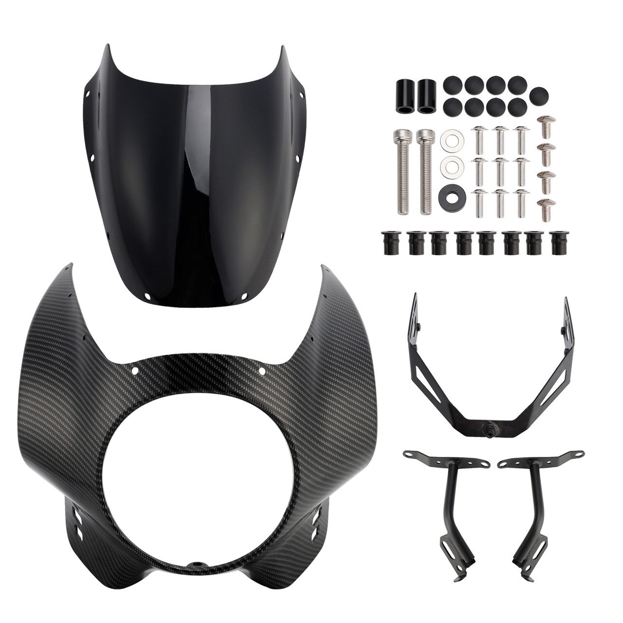 2022-2025 Yamaha XSR900 Headlight Fairing Windshield Color+Black Generic