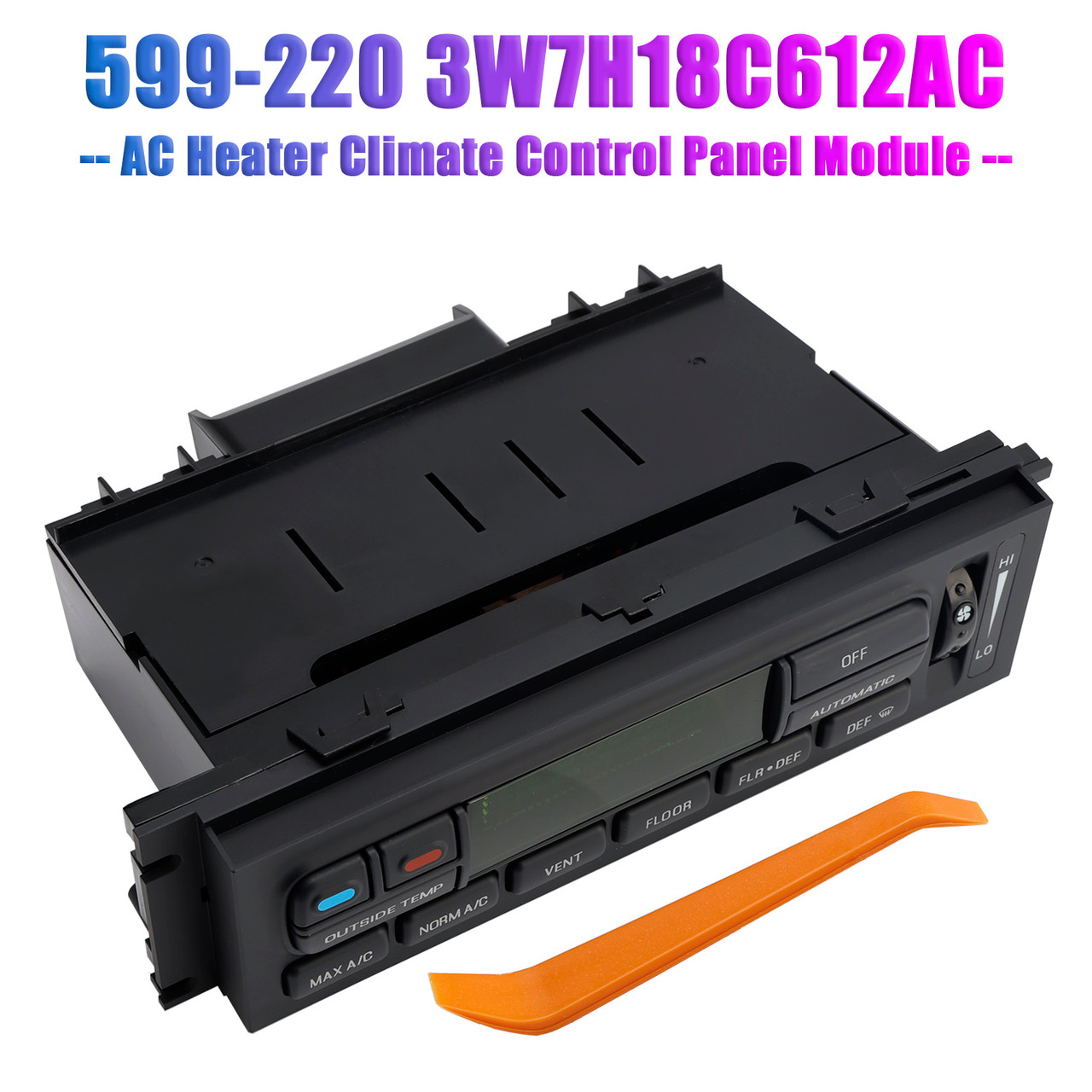 2003-2011 Ford Crown Victoria AC Heater Climate Control Panel Module 3W7H18C612AC Generic