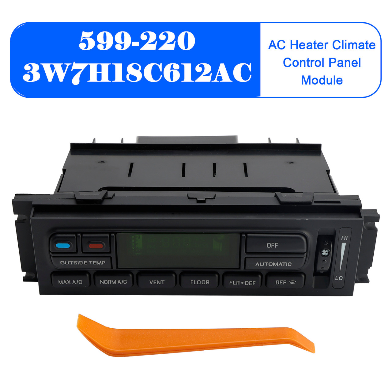 2003-2004 Ford Grand Marquis AC Heater Climate Control Panel Module 3W7H18C612AC Generic