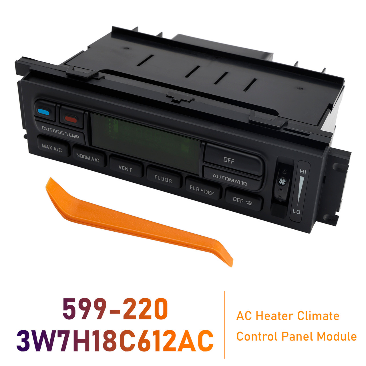 2003-2004 Ford Grand Marquis AC Heater Climate Control Panel Module 3W7H18C612AC Generic