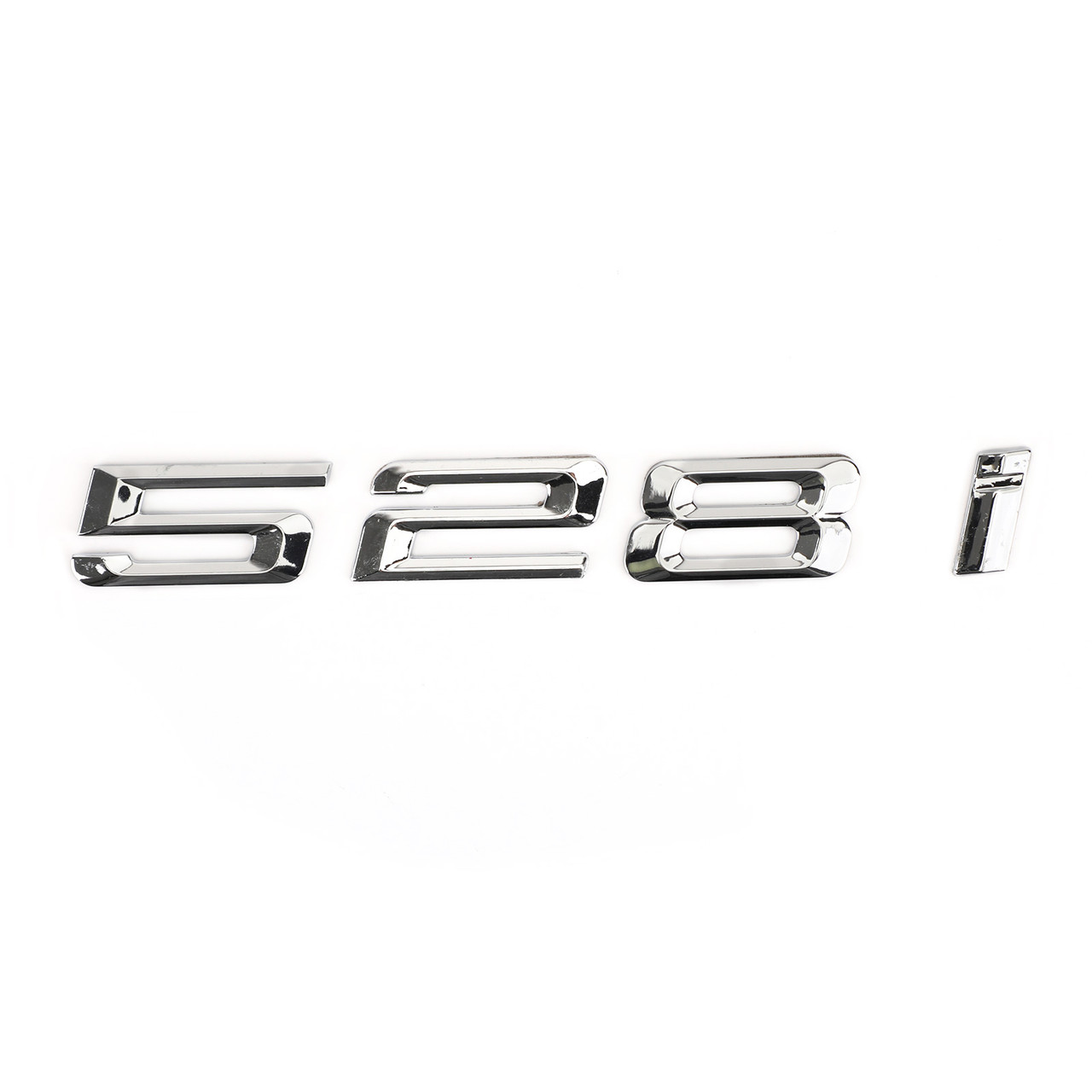528i Chrome Rear Trunk Nameplate Badge Emblem Numbers Letter Decal 528 i