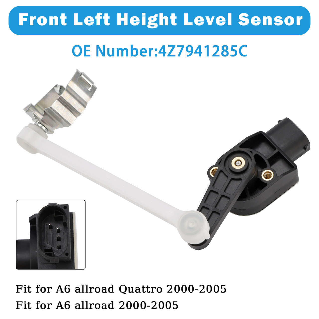 2000-2005 Audi A6 allroad Quattro Front Left Height Level Sensor 4Z7941285C Generic