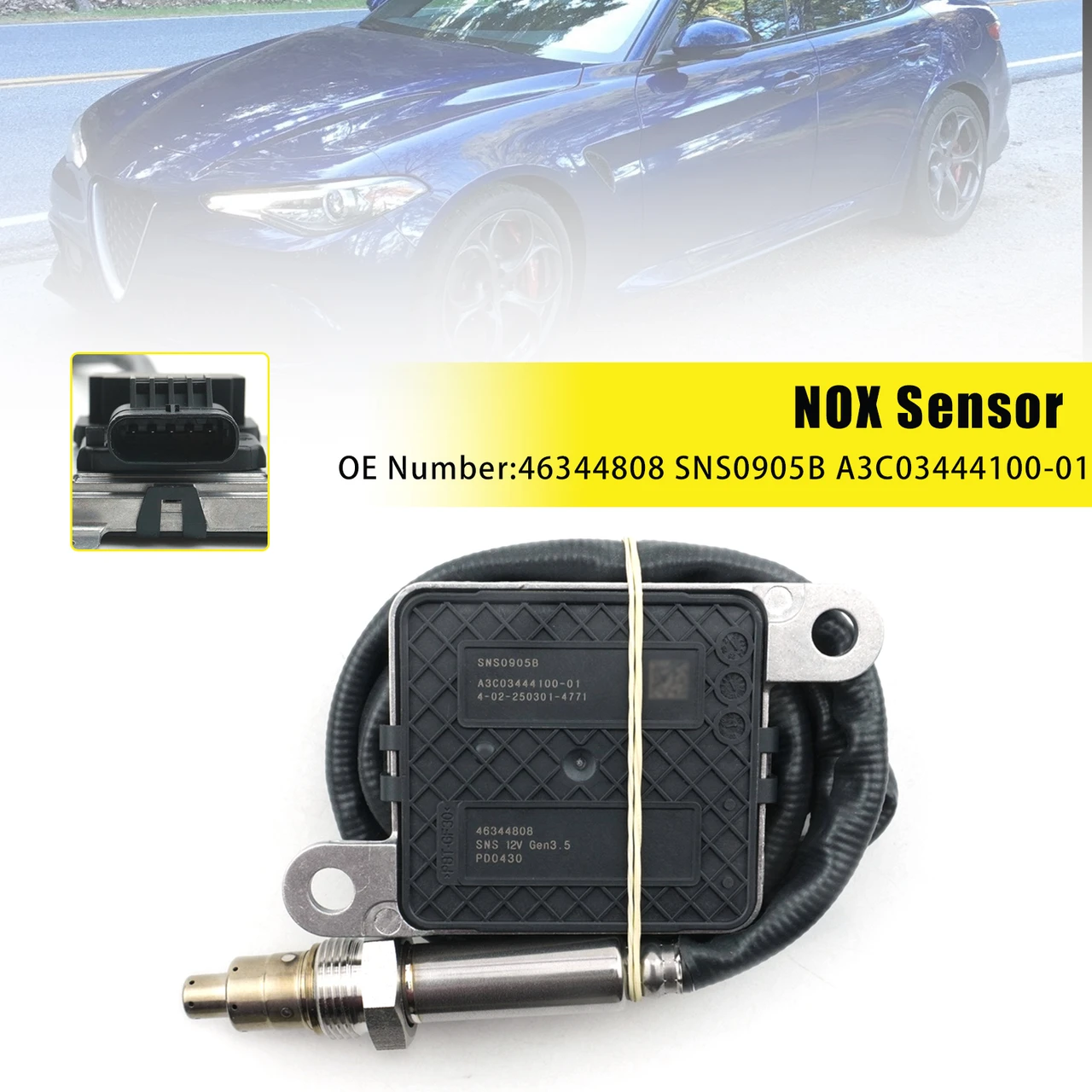 2015-Alfa Romeo Giulia/ Stelvio Upstream NOX Sensor 46344808 A3C03444100 Generic