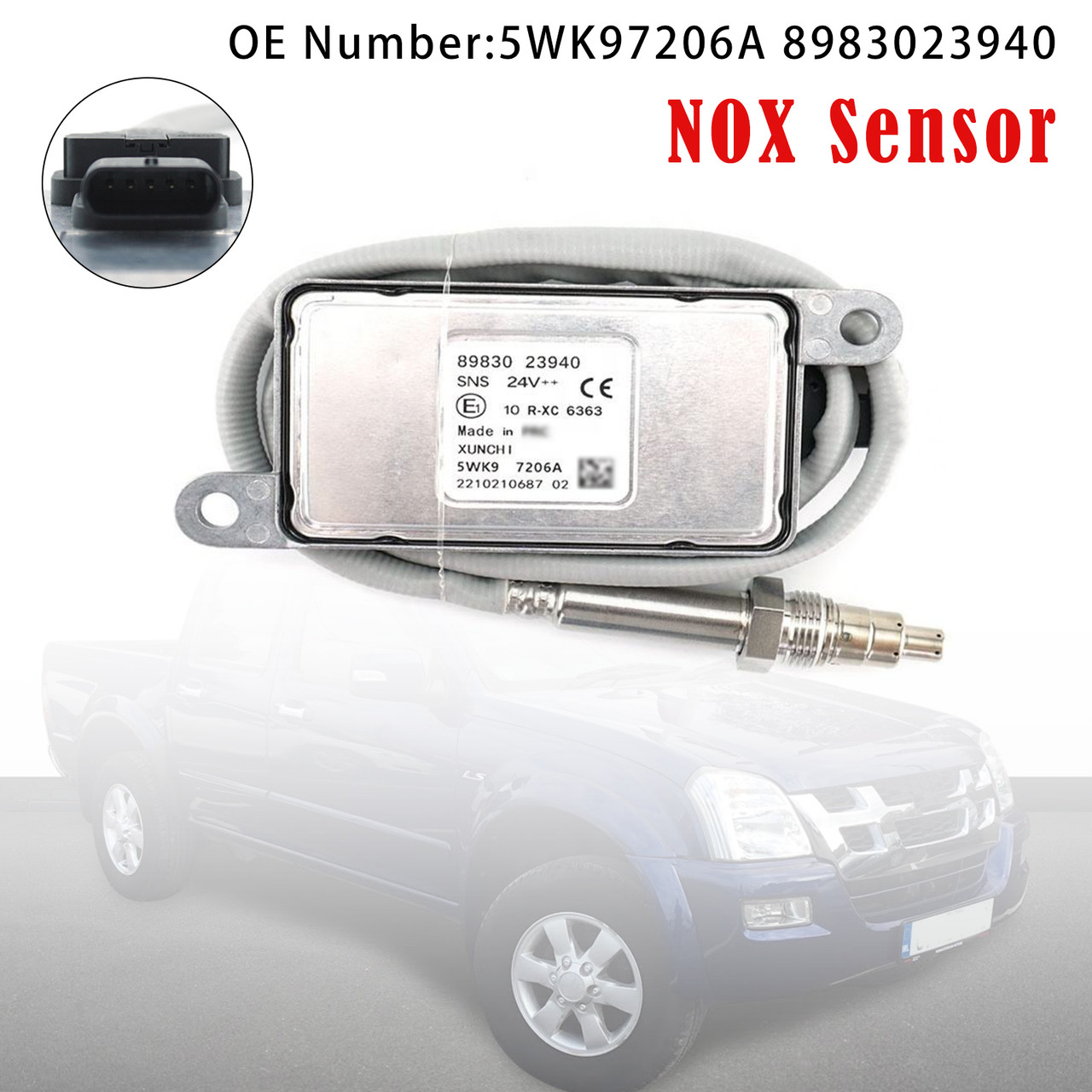 2007-2012 ISUZU D-MAX I Nitrogen Oxygen NOX Sensor 5WK97206A 8983023940 Generic