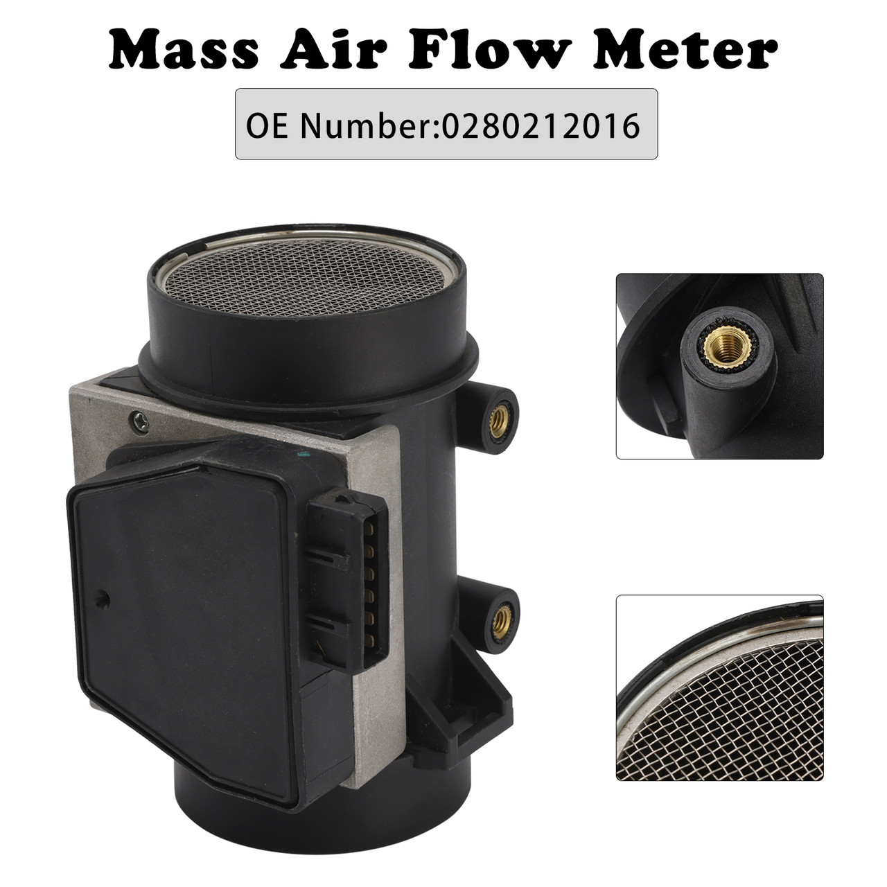 1989-1991 Volvo 240 740 940 2.3L L4 Mass Air Flow Meter MAF Sensor 0280212016 Generic