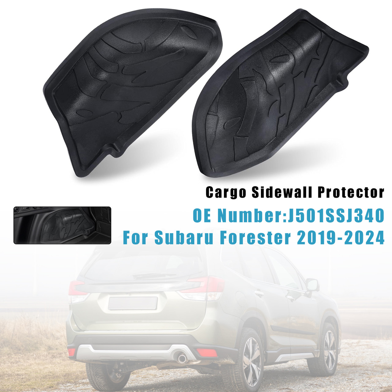 2019-2024 Subaru Forester Cargo Sidewall Protector Set J501SSJ340 Generic