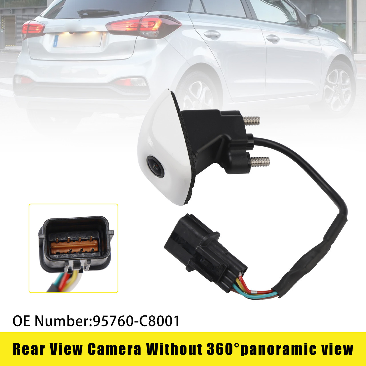 2018 Hyundai I20 White Rear View Camera 95760-C8001 Without 360°panoramic view Generic
