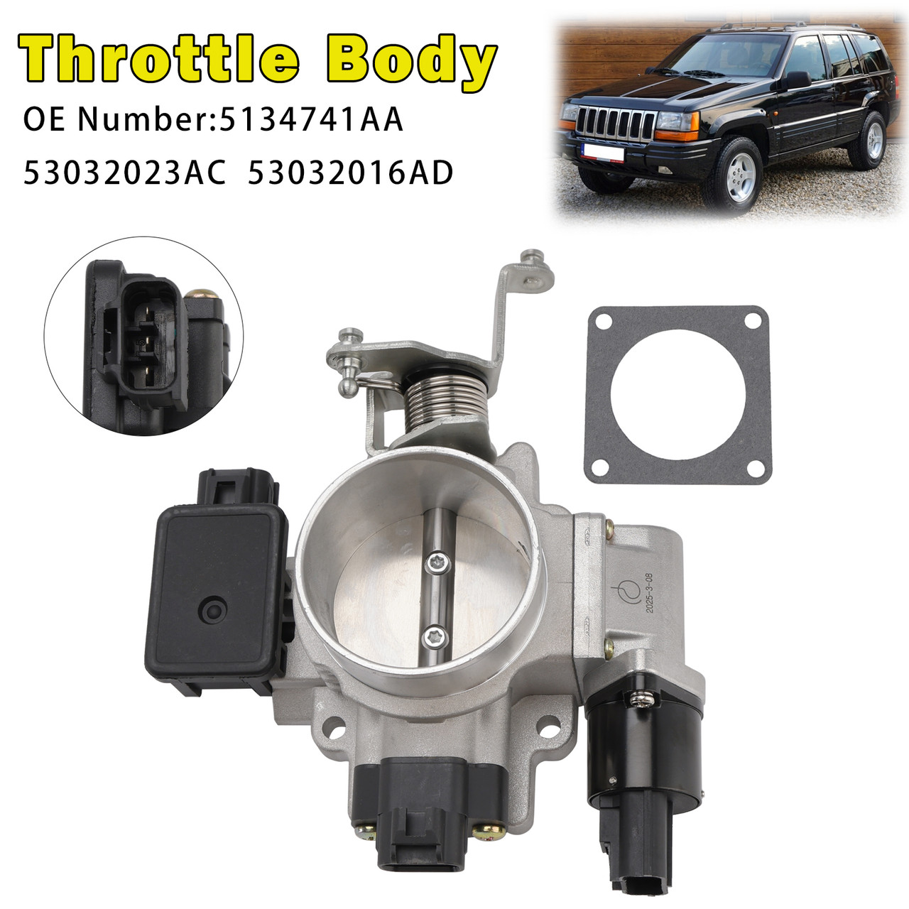 1998-2001 Jeep Grand Cherokee ZJ WJ Throttle Body 53032023AC Generic