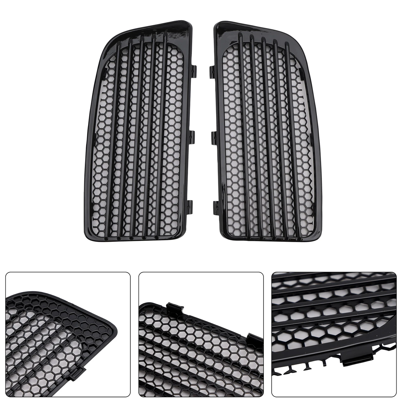 2014-2023 Harley Touring Lower Fairing Radiator Grille Black Generic