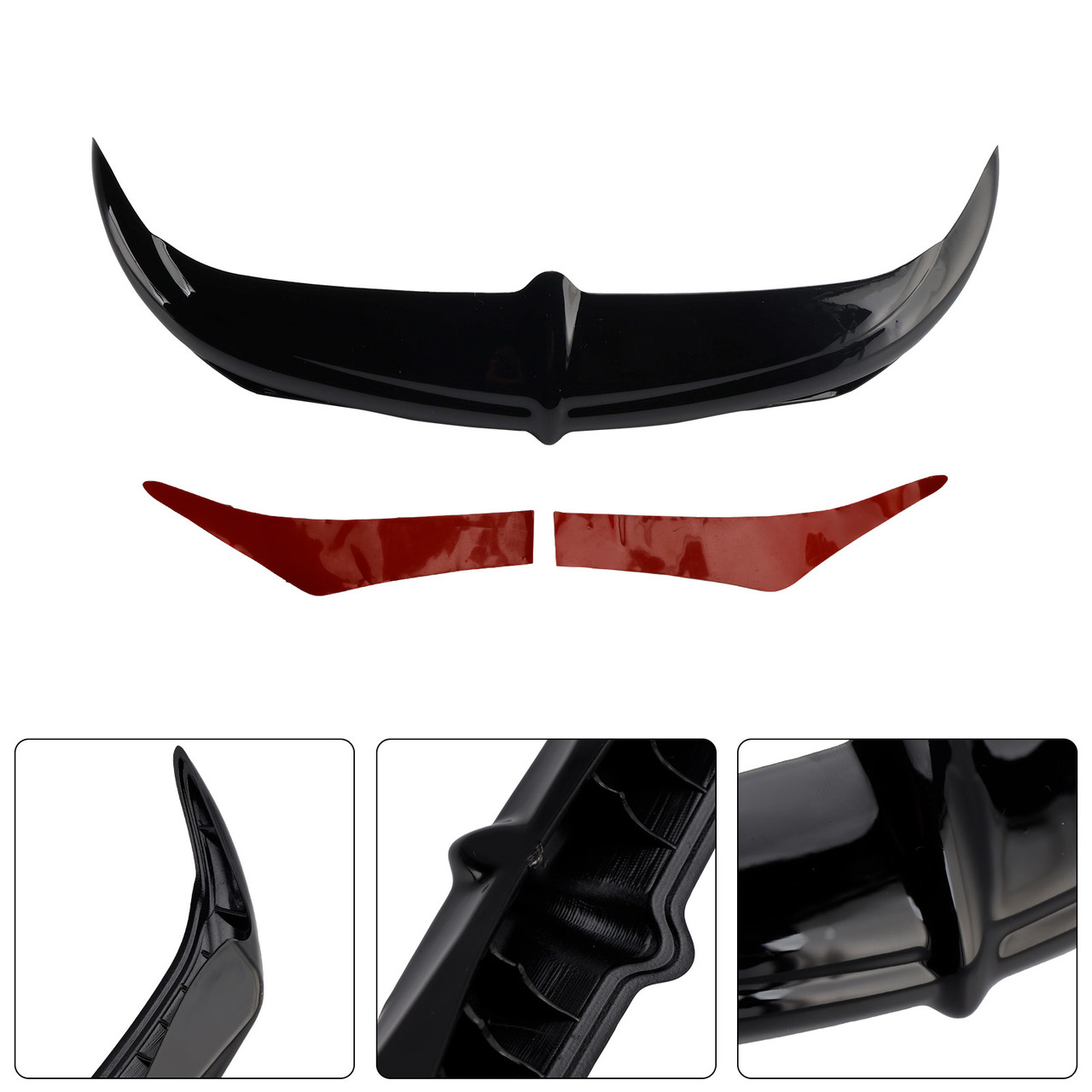 2010-2013 Harley Touring Ultra Limited Bat Brow Batwing Fairing Accent Trim Black Generic