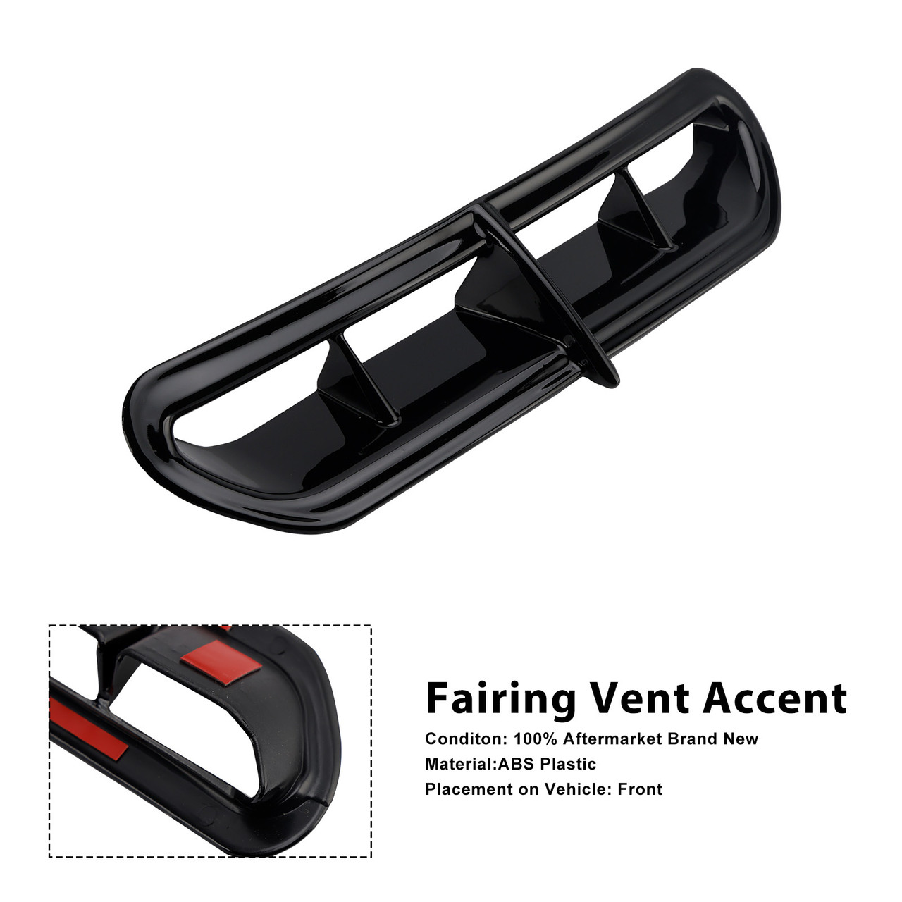 2014-2022 Harley Touring&Trike Fairing Vent Accent Black Generic