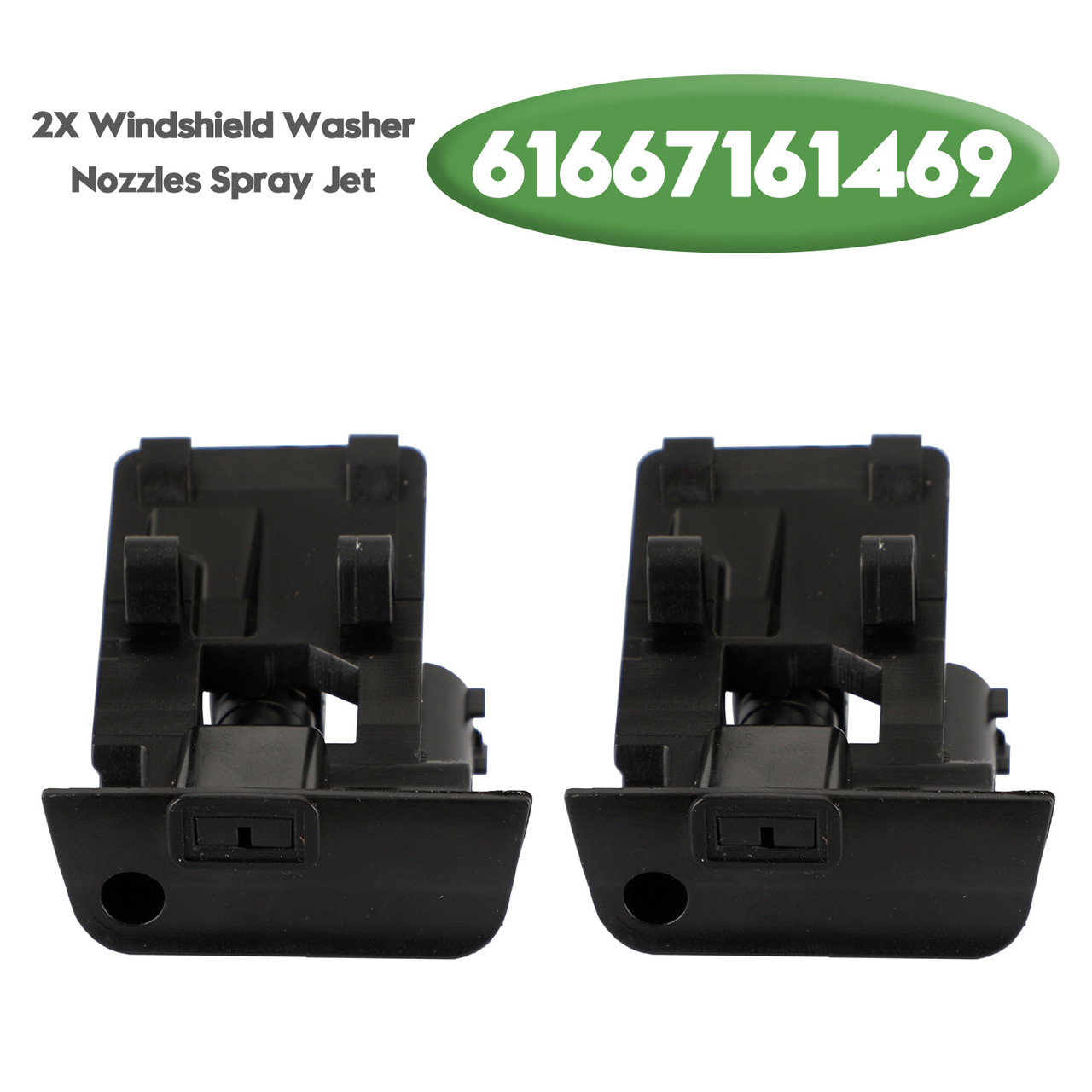 BMW X1 E84 X6 E71 2X Windshield Washer Nozzles Spray Jet 61667183343 Generic