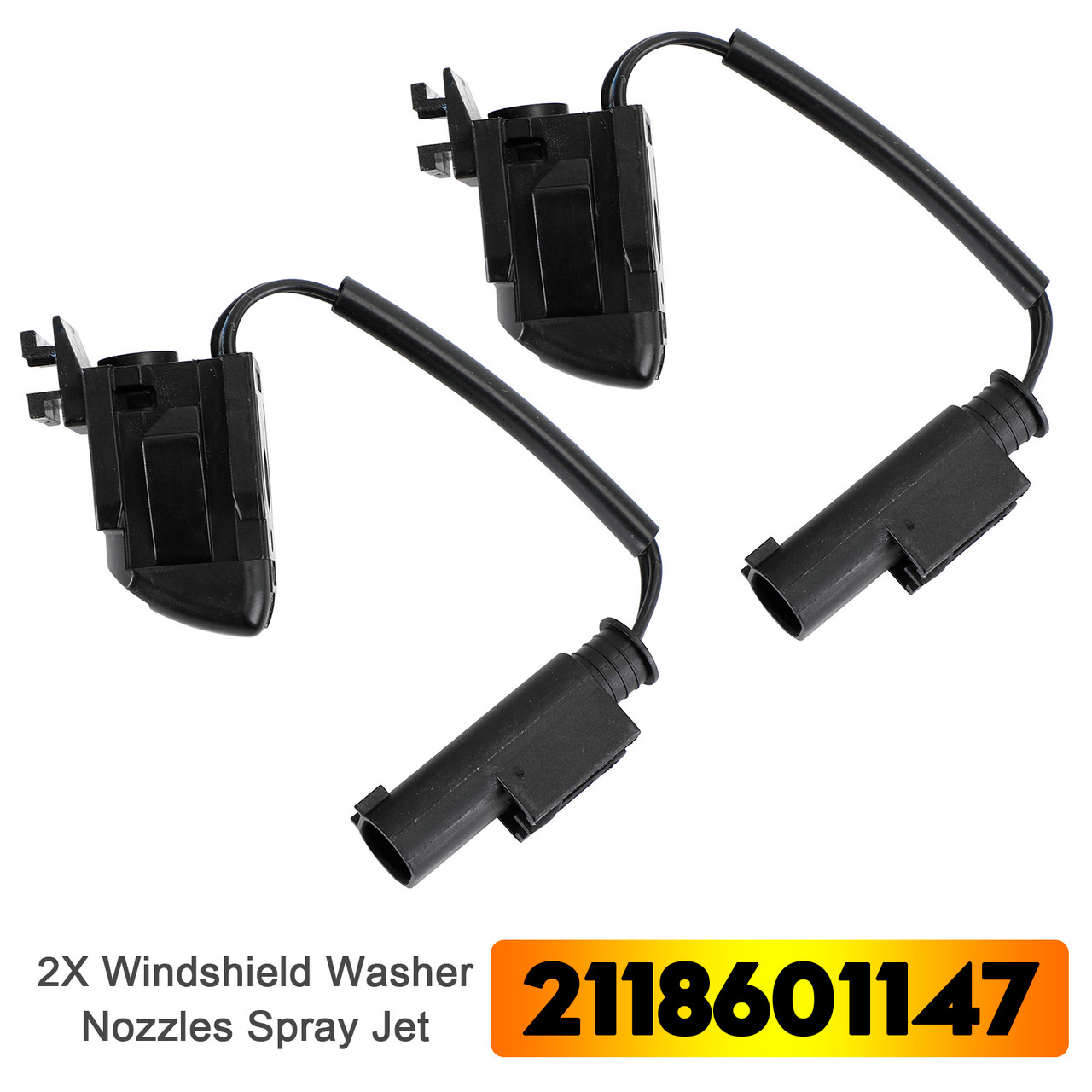 2006-2010 BMW X5 E70 2X Windshield Washer Nozzles Spray Jet 61667161469 Generic