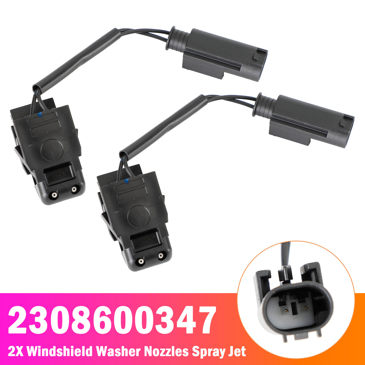 2006-2013 BMW E90 E91 E92 2X Windshield Wiper Nozzle Spray Jet Heated 61667131299 Generic