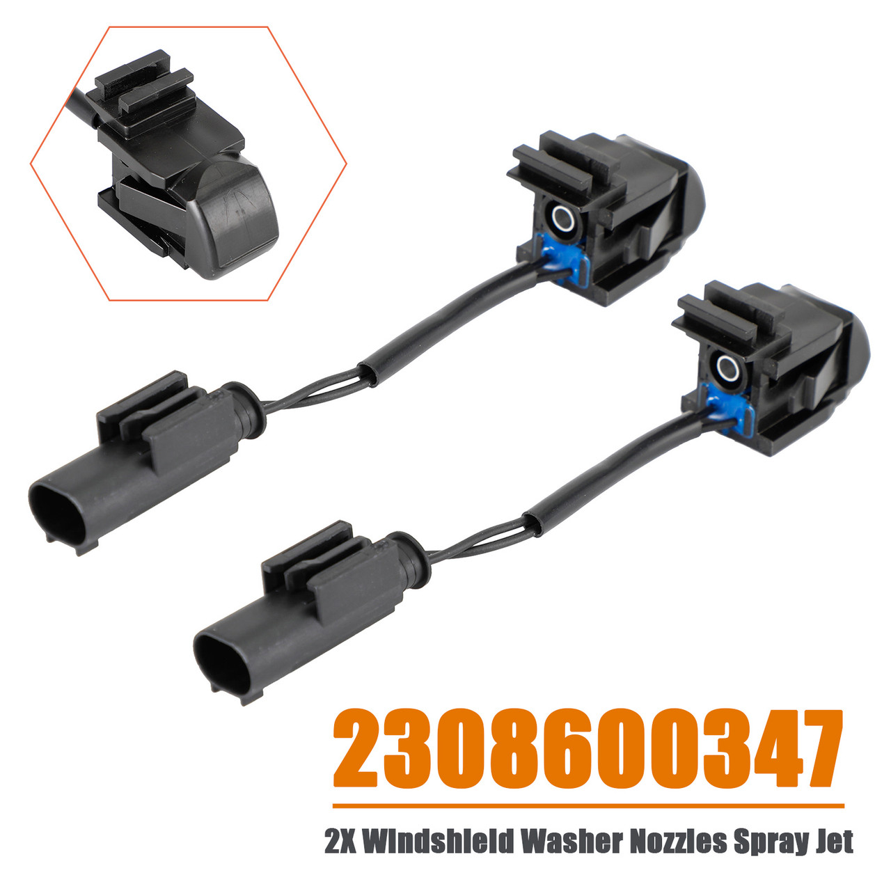 2006-2013 BMW E90 E91 E92 2X Windshield Wiper Nozzle Spray Jet Heated 61667131299 Generic