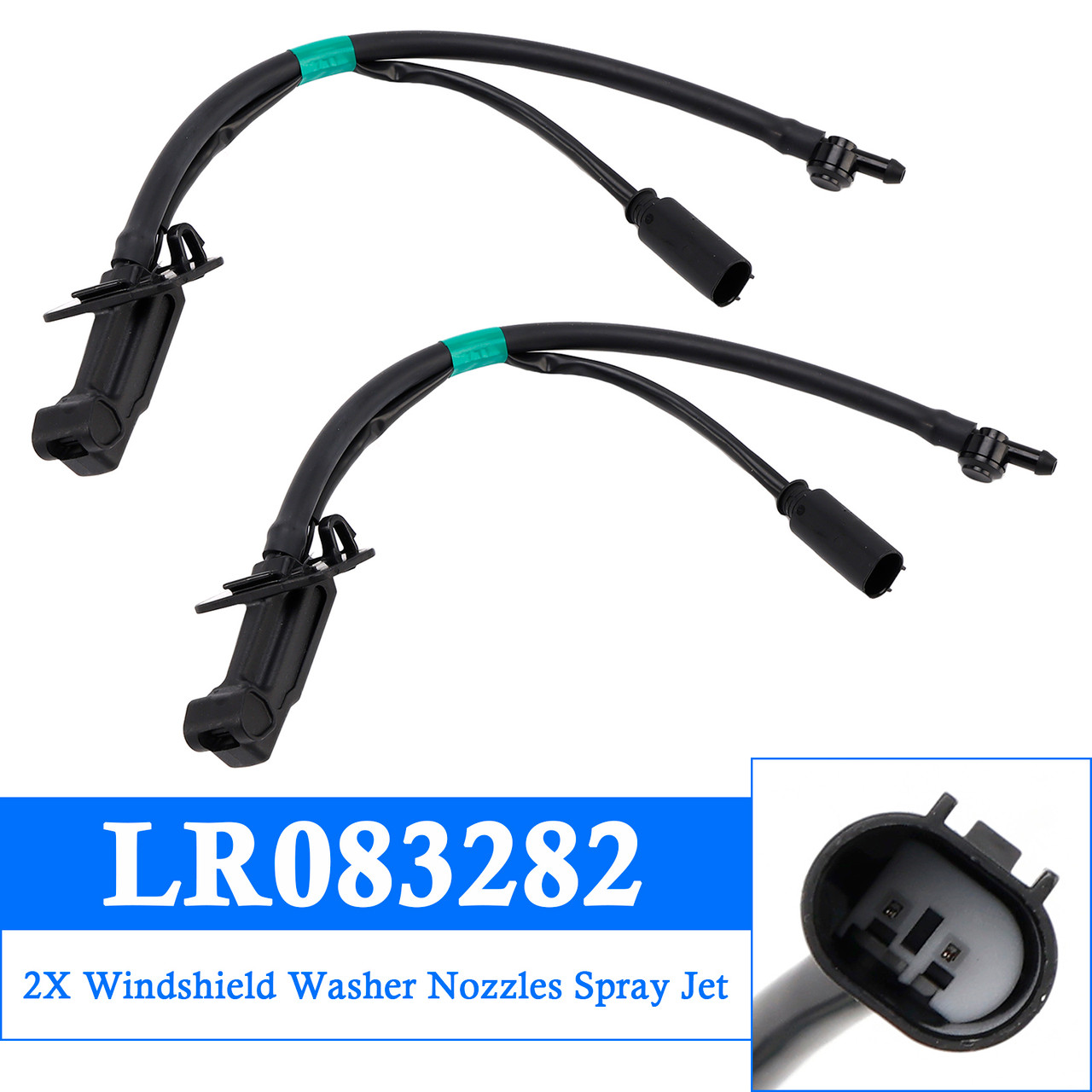 2001-2012 Mercedes-Benz SL 2X Windshield Wiper Nozzle Spray Jet 2308600347 Generic
