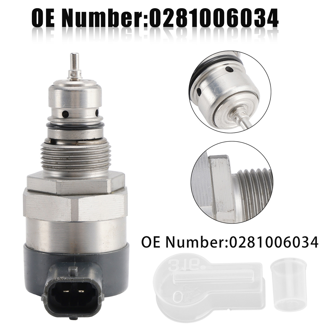 2012-2015 Opel Astra J Fuel Rail Pressure Relief Valve 0281006034 Generic