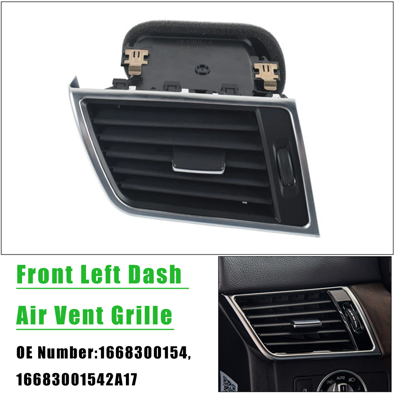 2013-2015 Mercedes Benz ML Class (W166) Front Left Dash Air Vent Grille 1668300154 Generic