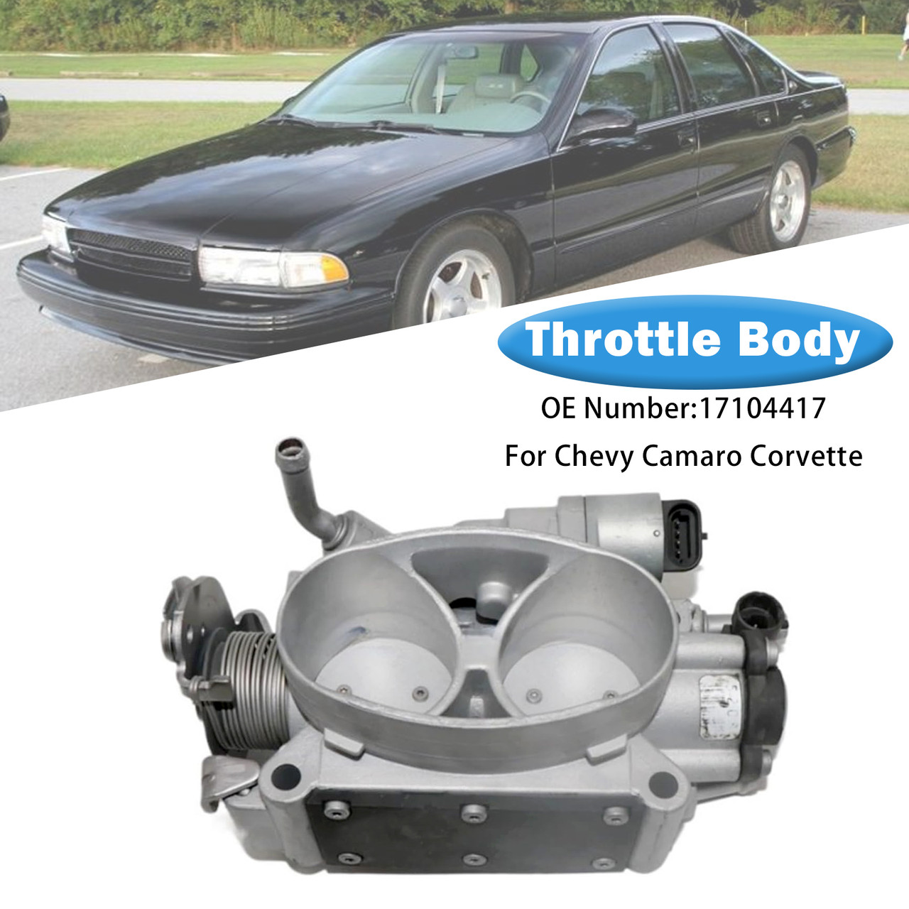 1985-1997 Chevy Camaro Corvette C4 350 Throttle Body 17104417 Generic
