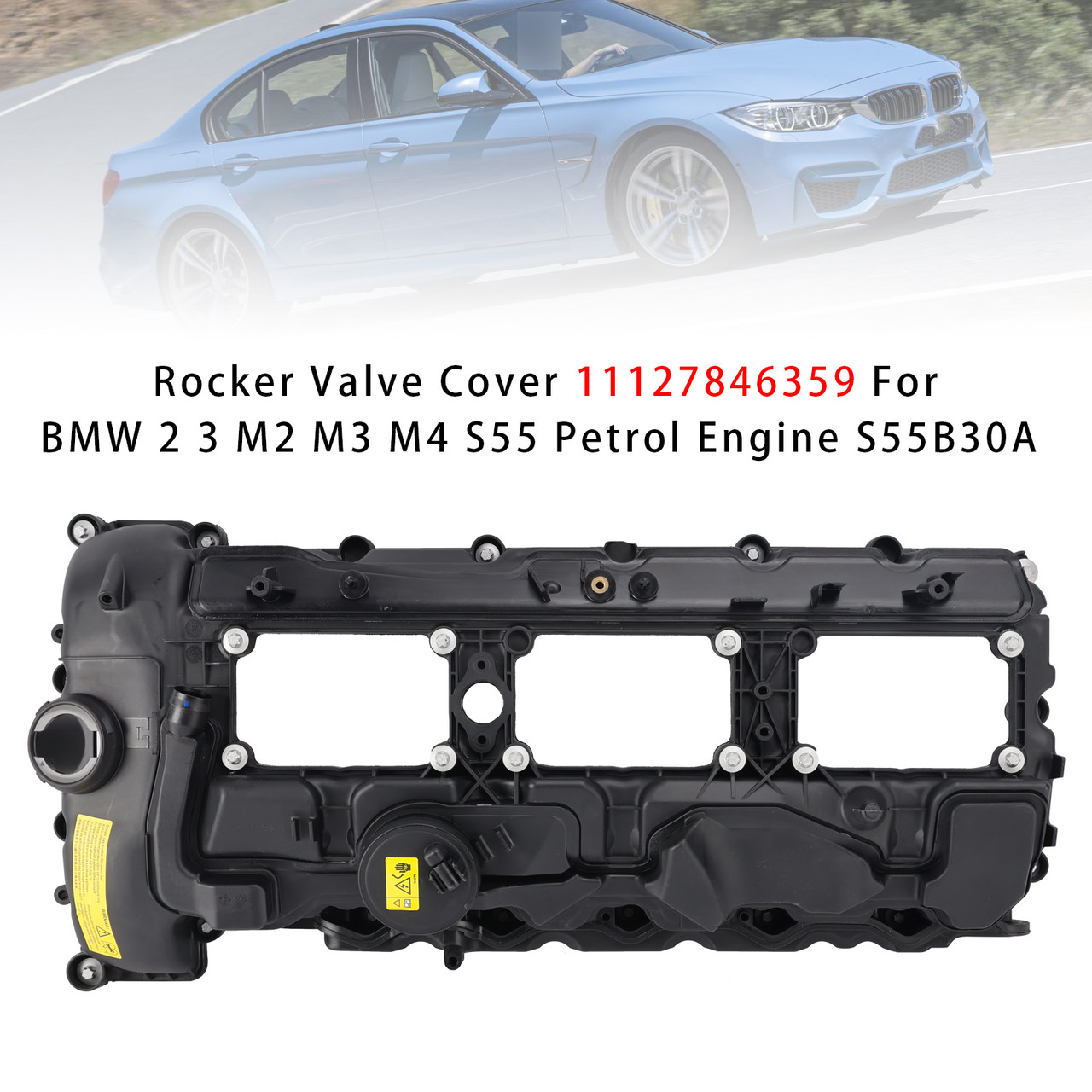 2014-2021 BMW 2 3 M2 M3 M4 S55 Petrol Engine Rocker Valve Cover 11127846359 Generic