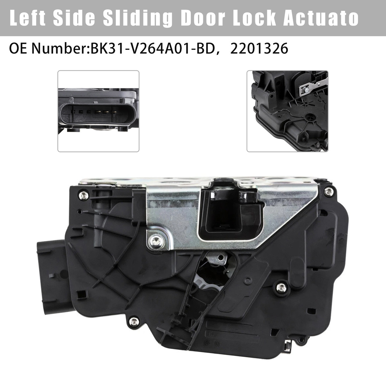 2014-2024 Ford Transit MK8 Left Side Sliding Door Lock Actuator BK31-V264A01-BD Generic