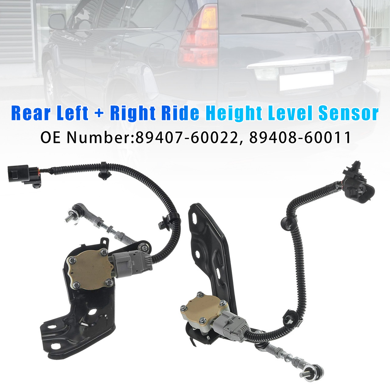 2003-2009 Toyota 4Runner Sport Utility V8 4.7L Petrol Ride Height Level Sensor Rear Left+Right Generic