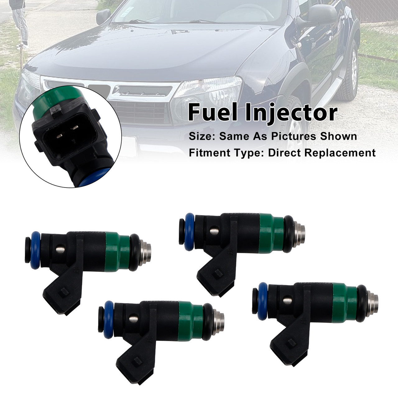 1999-2008 Renault SCÉNIC 4Pcs Fuel Injector 8200132254 Generic