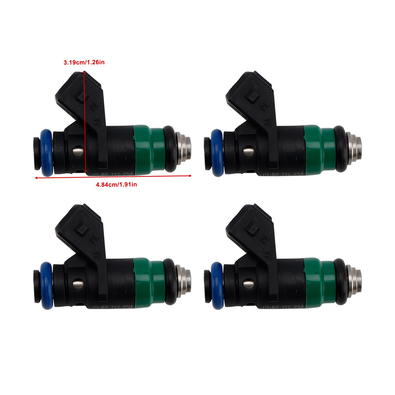 2000-2021 Renault THALIA 4Pcs Fuel Injector 8200132254 Generic