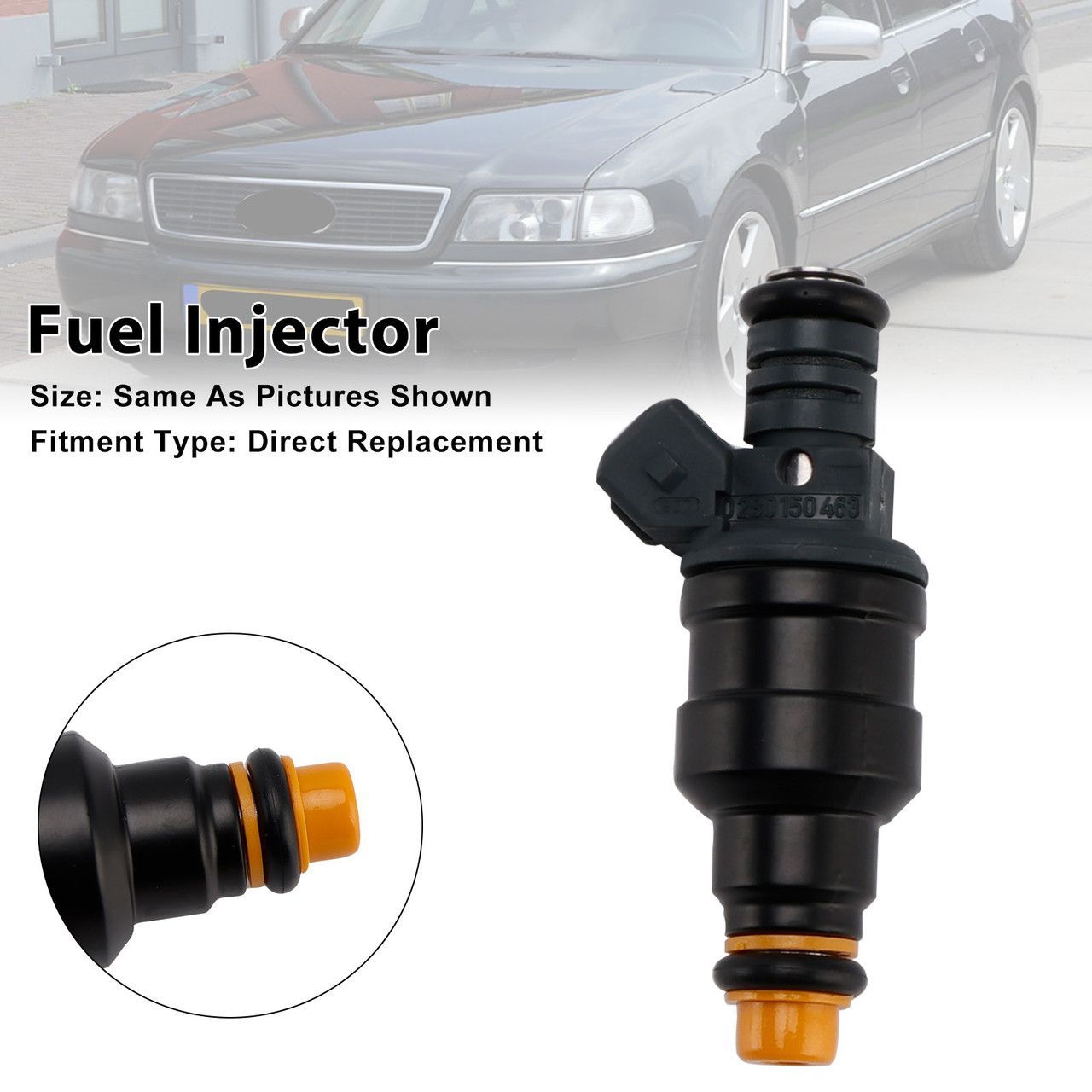 1988-1998 Audi A8 V8 S6 S4 Quattro 3.6L 3.7L 4.2L 1Pcs Fuel Injector 0280150463 Generic