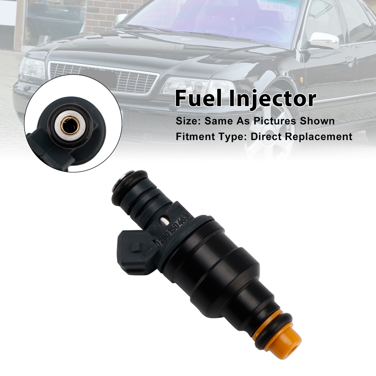 1988-1998 Audi A8 V8 S6 S4 Quattro 3.6L 3.7L 4.2L 1Pcs Fuel Injector 0280150463 Generic