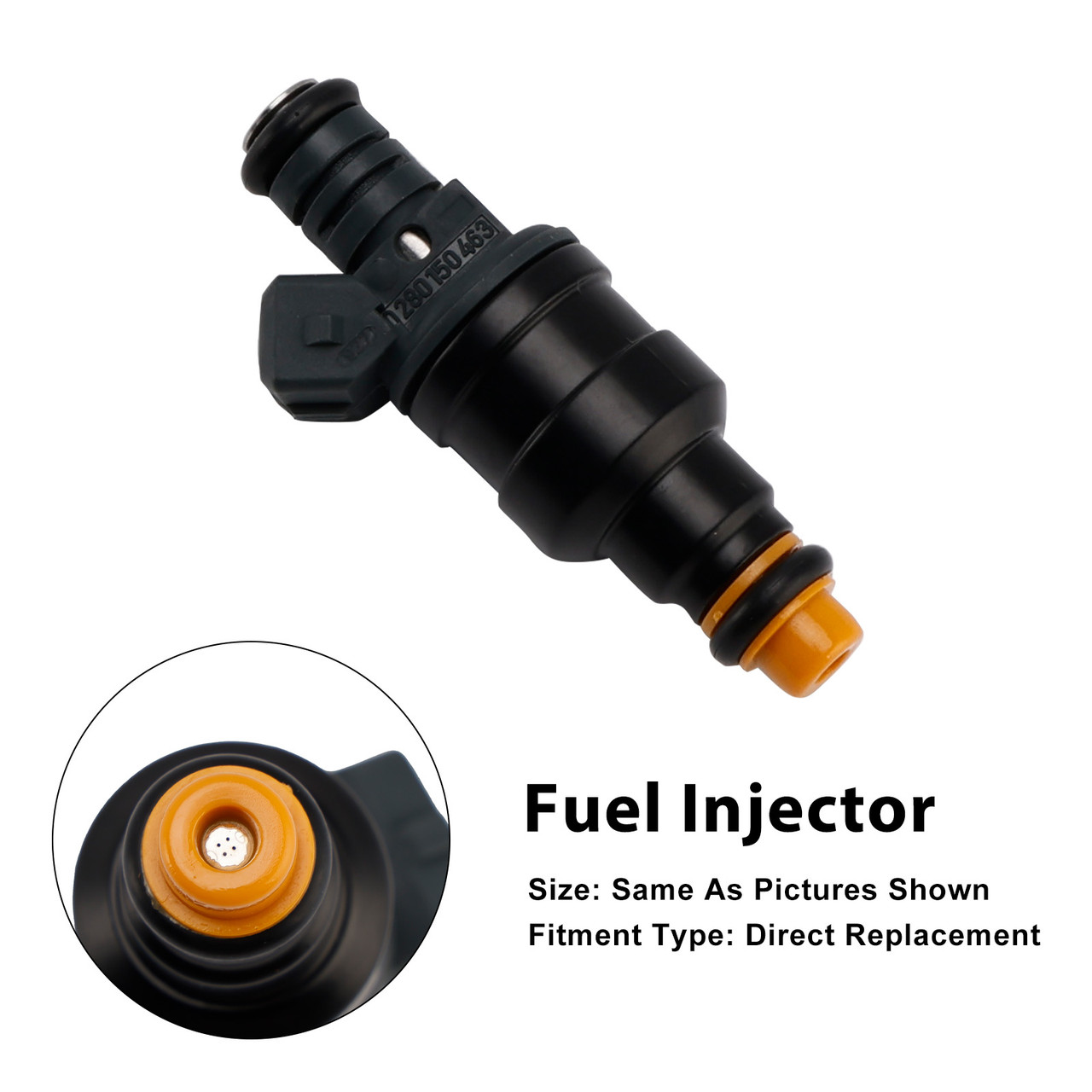 1988-1998 Audi A8 V8 S6 S4 Quattro 3.6L 3.7L 4.2L 1Pcs Fuel Injector 0280150463 Generic
