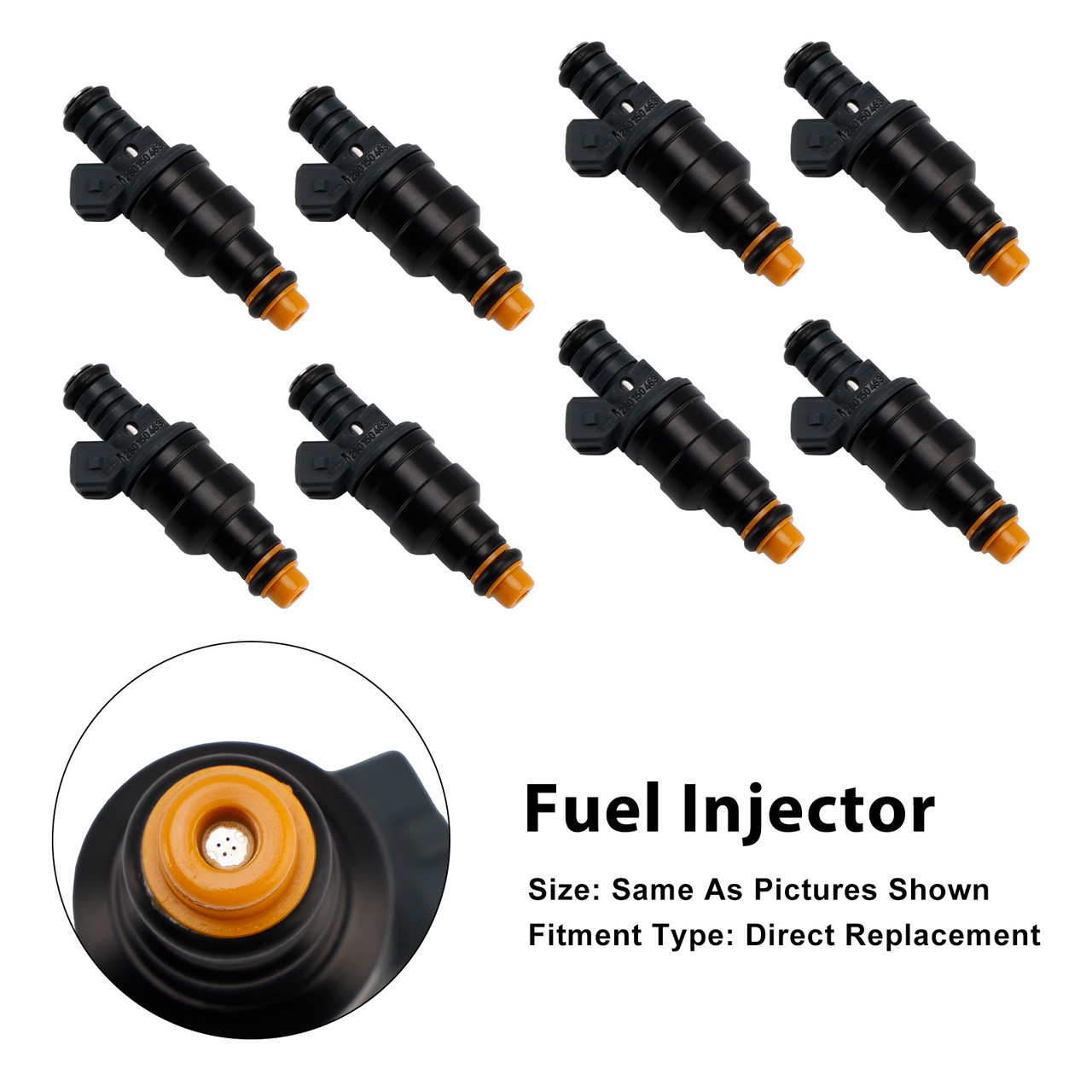 1988-1998 Audi A8 V8 S6 S4 Quattro 3.6L 3.7L 4.2L 8Pcs Fuel Injector 0280150463 Generic