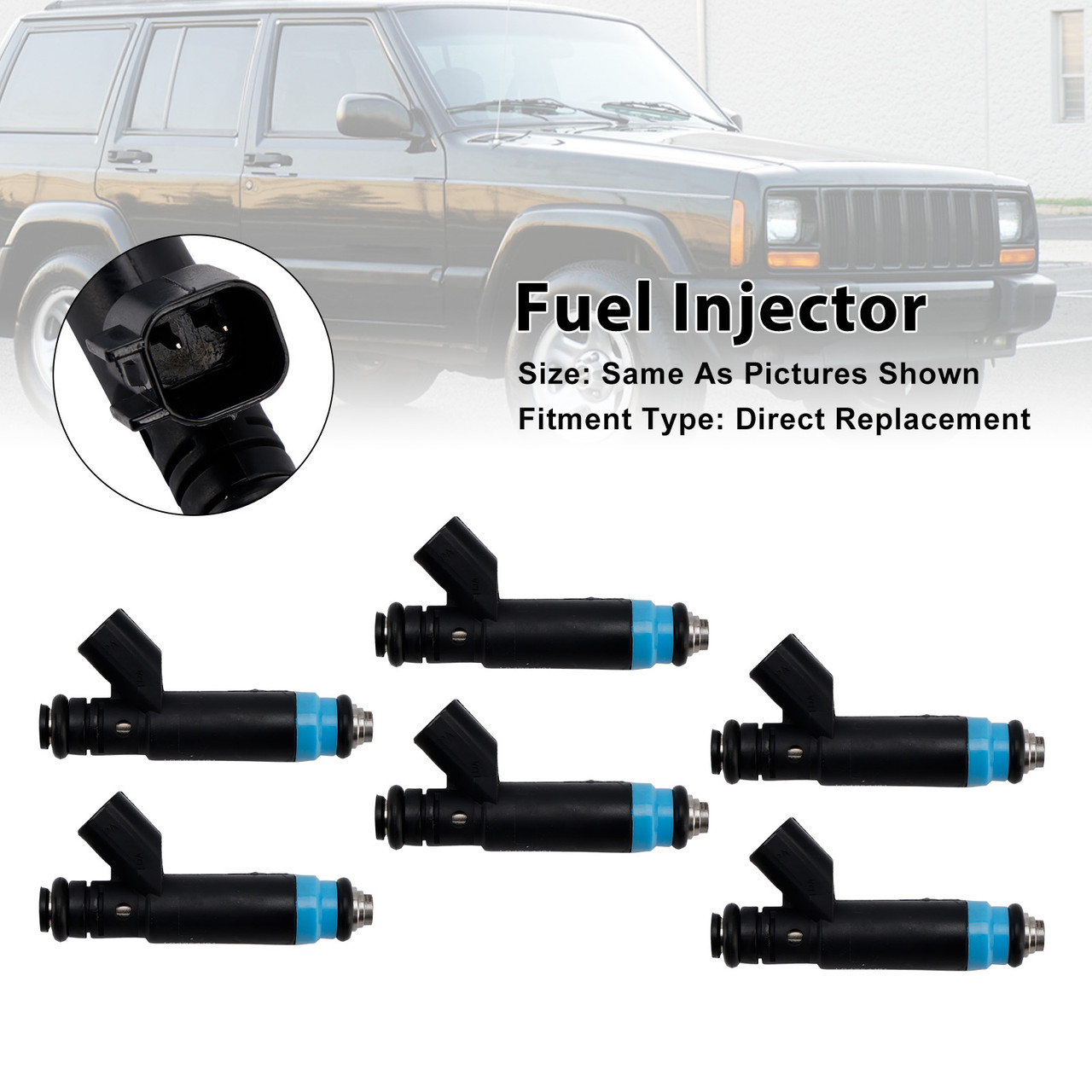 2000-2003 Dodge RAM 1500 VAN 5.2L V8 6Pcs Fuel Injector 280155784 Generic