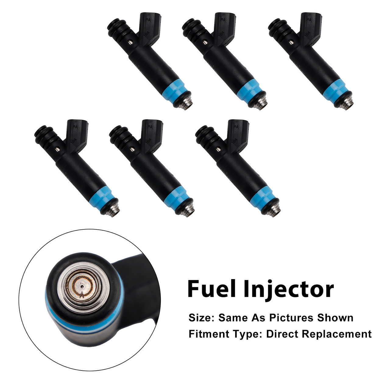 1999-2004 Jeep Cheroee TJ Wrangler 6Pcs Fuel Injector 280155784 Generic