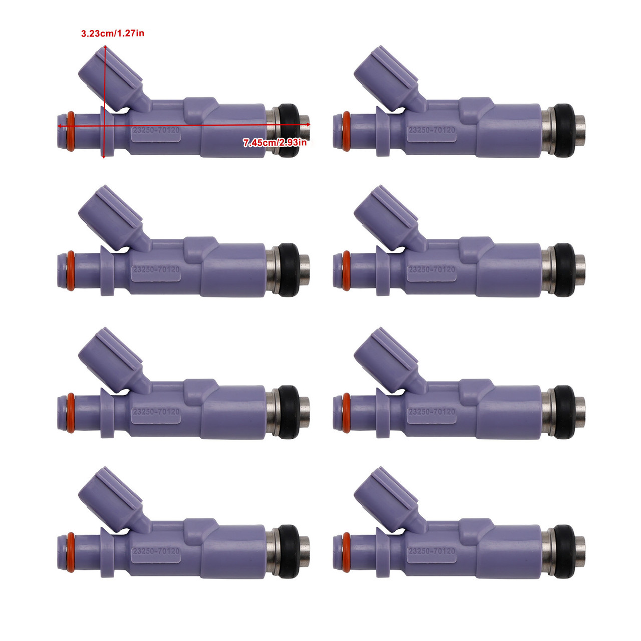 1999-2009 Lexus IS200/300 GX470 LX470 8Pcs Fuel Injector 23250-70120 Generic