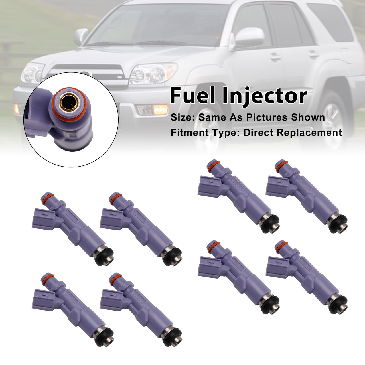 1996-2000 Toyota Mark II 8Pcs Fuel Injector 23250-70120 Generic
