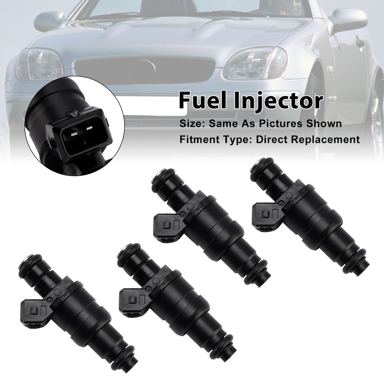 1996-2000 Mercedes-Benz SLK (R170) 230 Kompressor 4Pcs Fuel Injector 0000788123 Generic