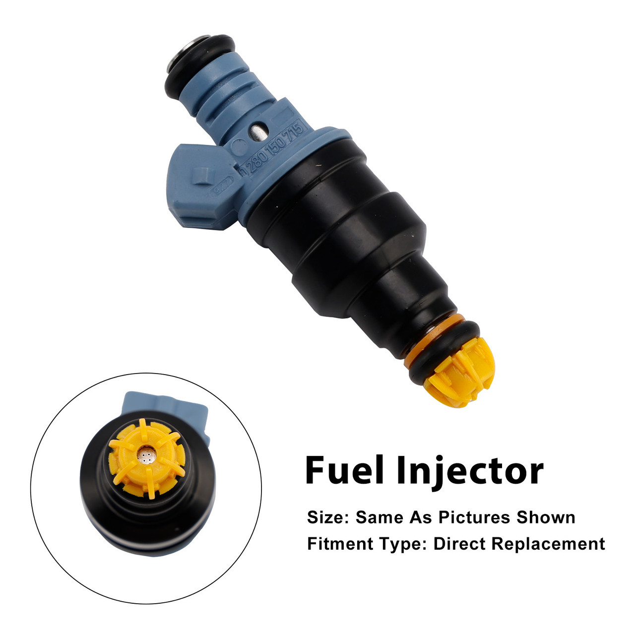 1987-1997 BMW 3 Series E30 E36 2.5L 1.8L 1Pcs Fuel Injector 0280150715 Generic