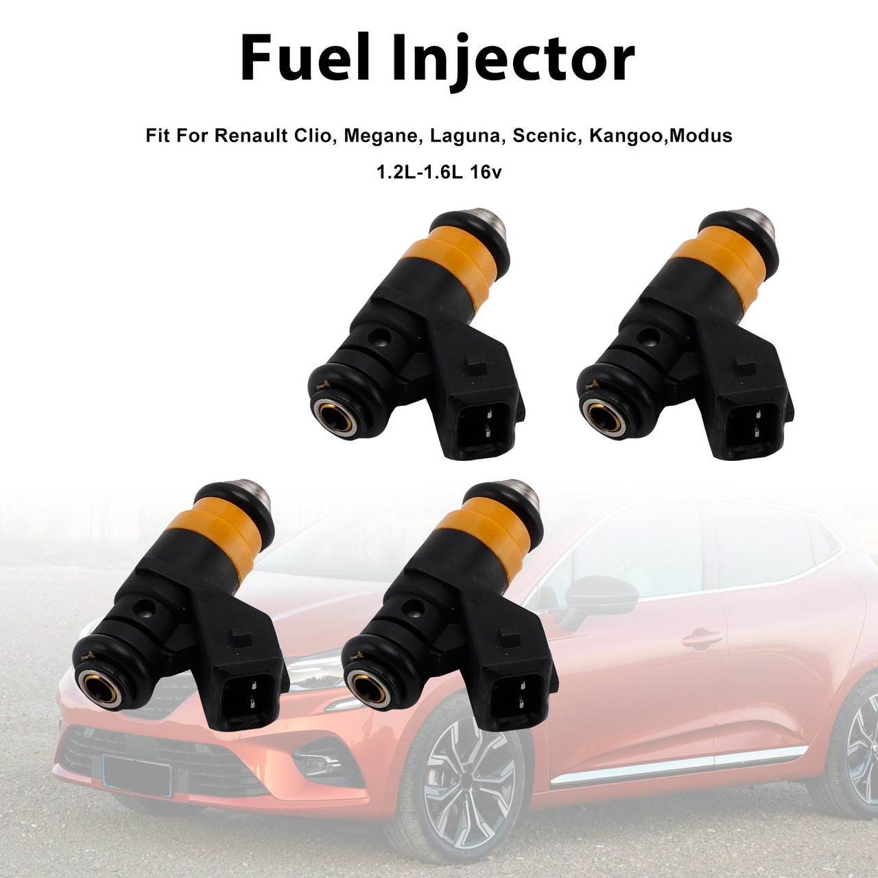 Renault Clio 2 Megane 2 Scenic 2 1.4/1.6 16V 4Pcs Fuel Injector H029611 Generic