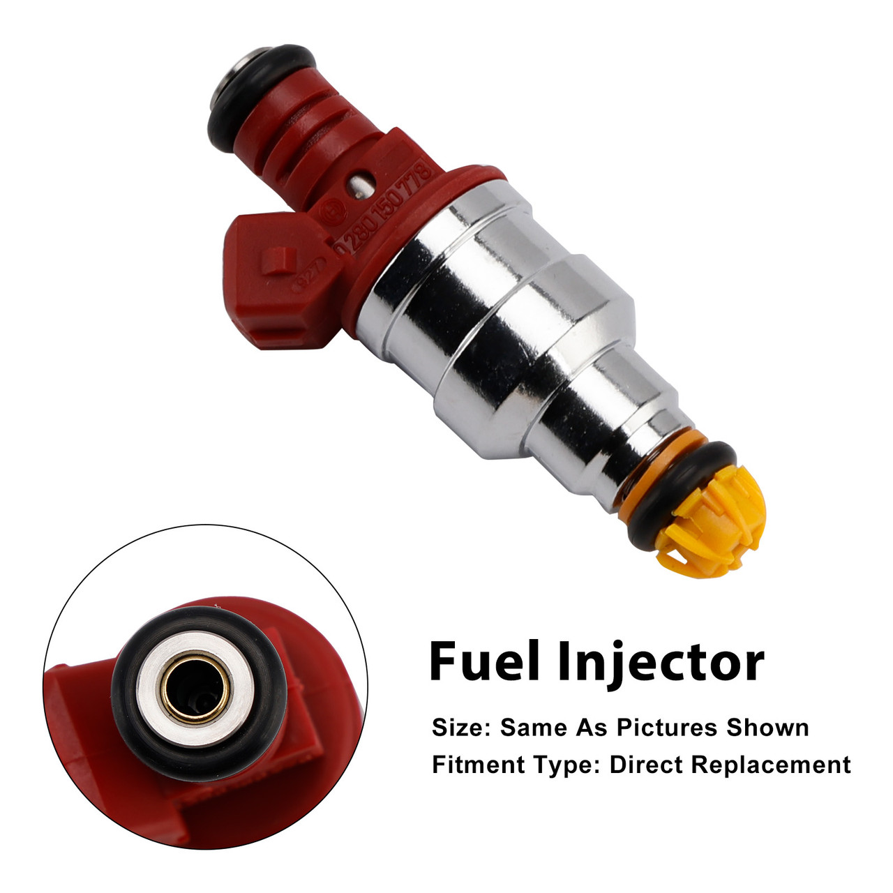 1993-1998 BMW 540i 740i 3.0L 4.0L 4.4L V8 1Pcs Fuel Injector 0280150778 Generic