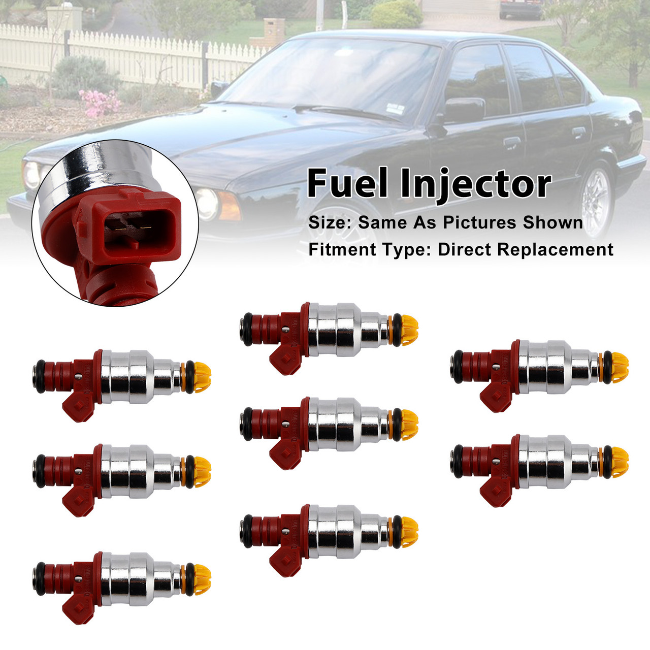 1993-1998 BMW 540i 740i 3.0L 4.0L 4.4L V8 8Pcs Fuel Injector 0280150778 Generic