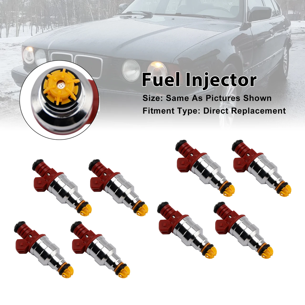 1993-1998 BMW 540i 740i 3.0L 4.0L 4.4L V8 8Pcs Fuel Injector 0280150778 Generic