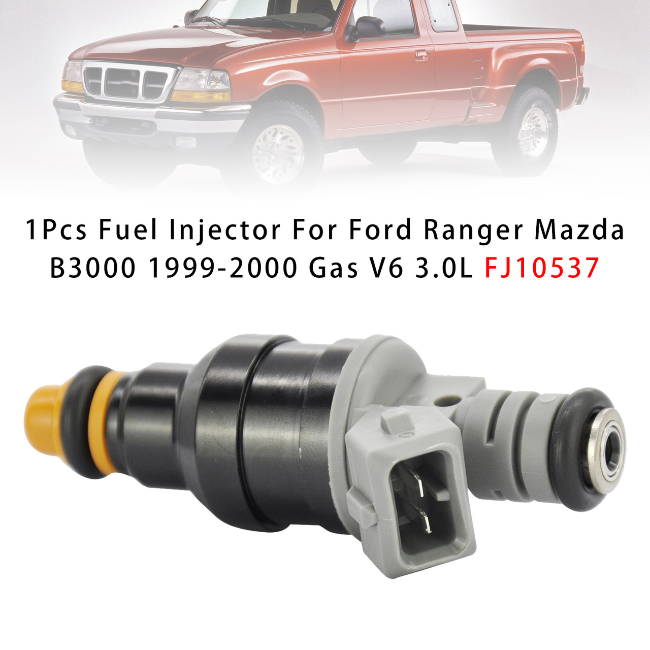 1999-2000 Mazda B3000 V6 1Pcs Fuel Injector FJ10537 Generic
