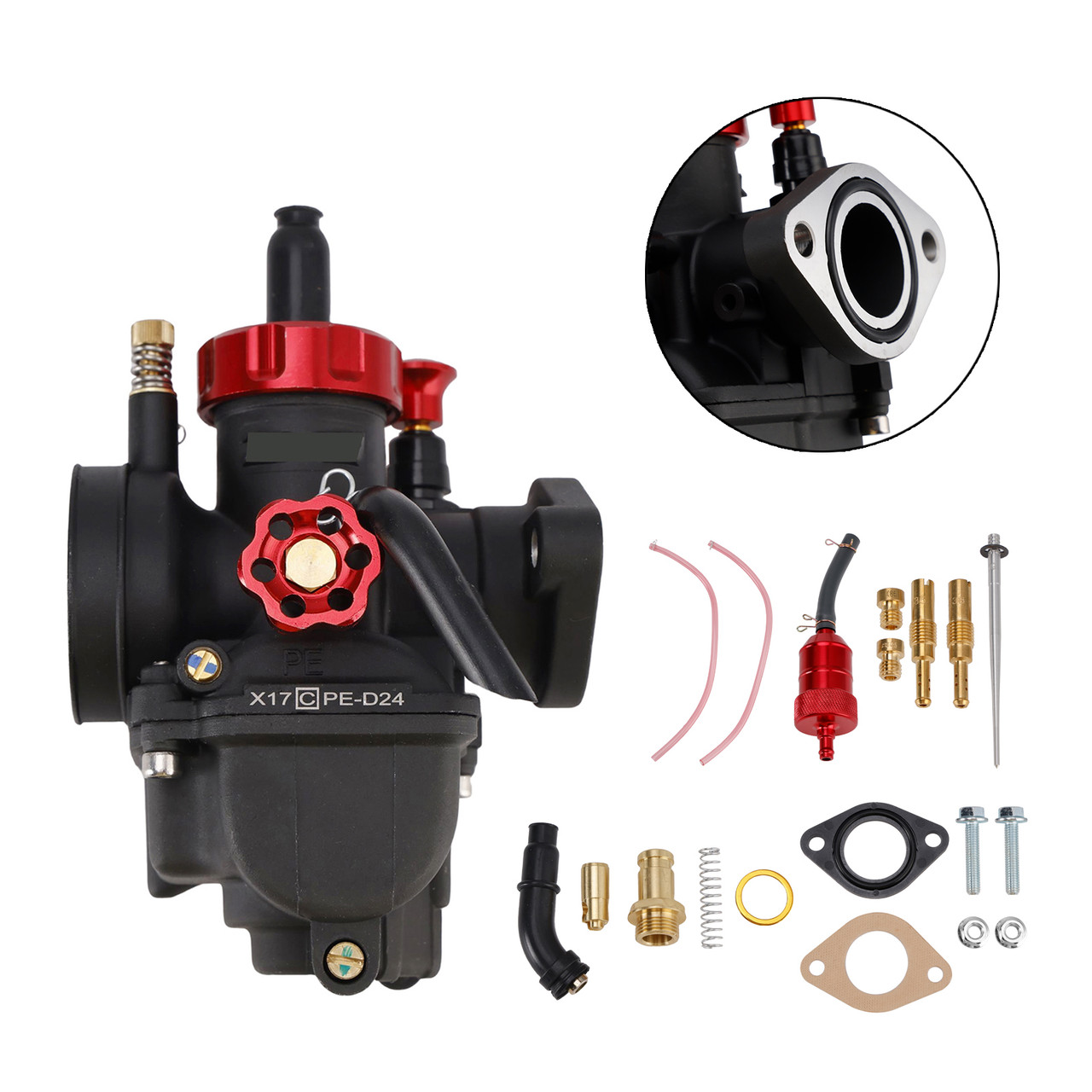 Carburetor Carb 24mm for 140cc-150cc Motorcycle, dirt bike, ATV, Go karts