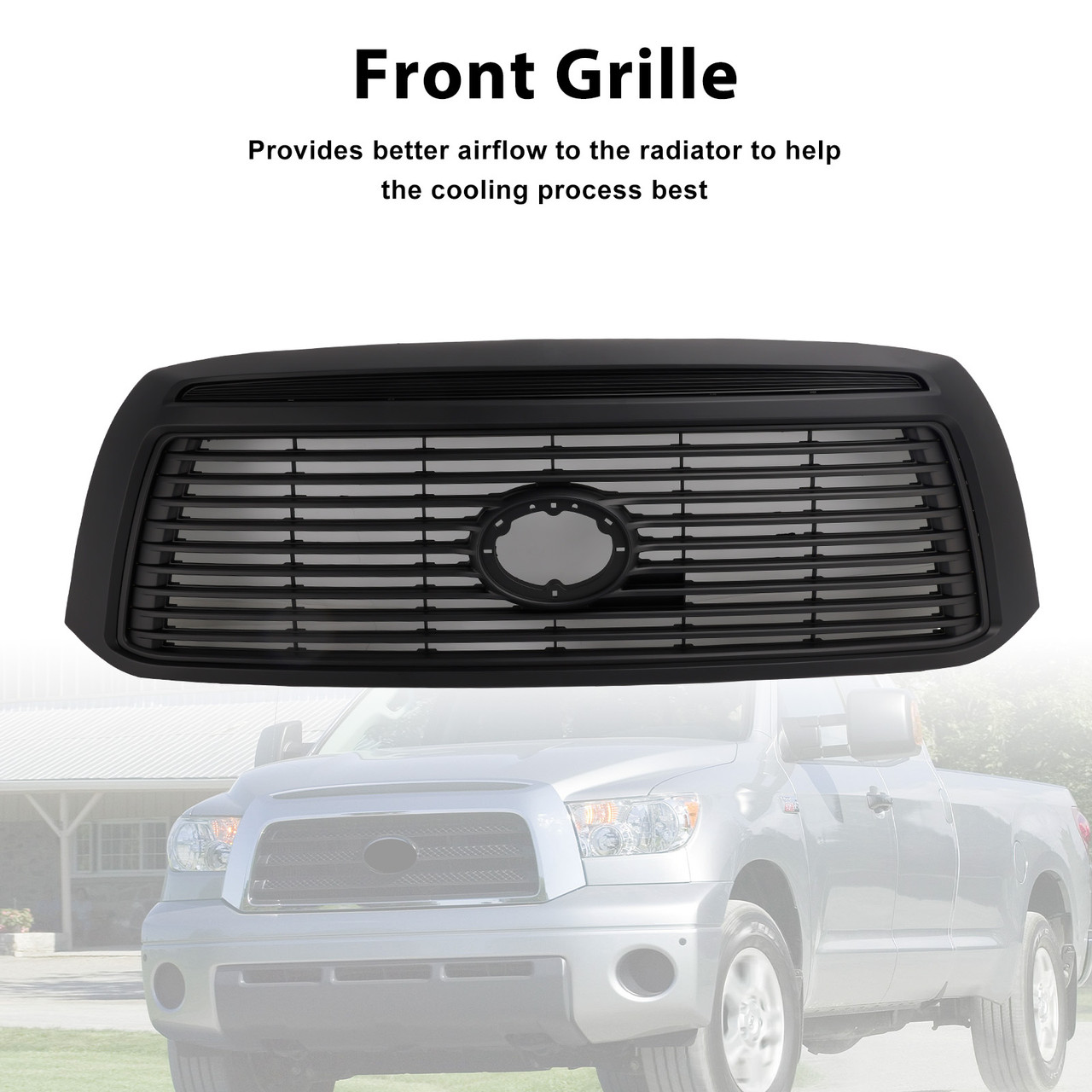 2006-2009 Toyota Tundra Front Grille Black Generic