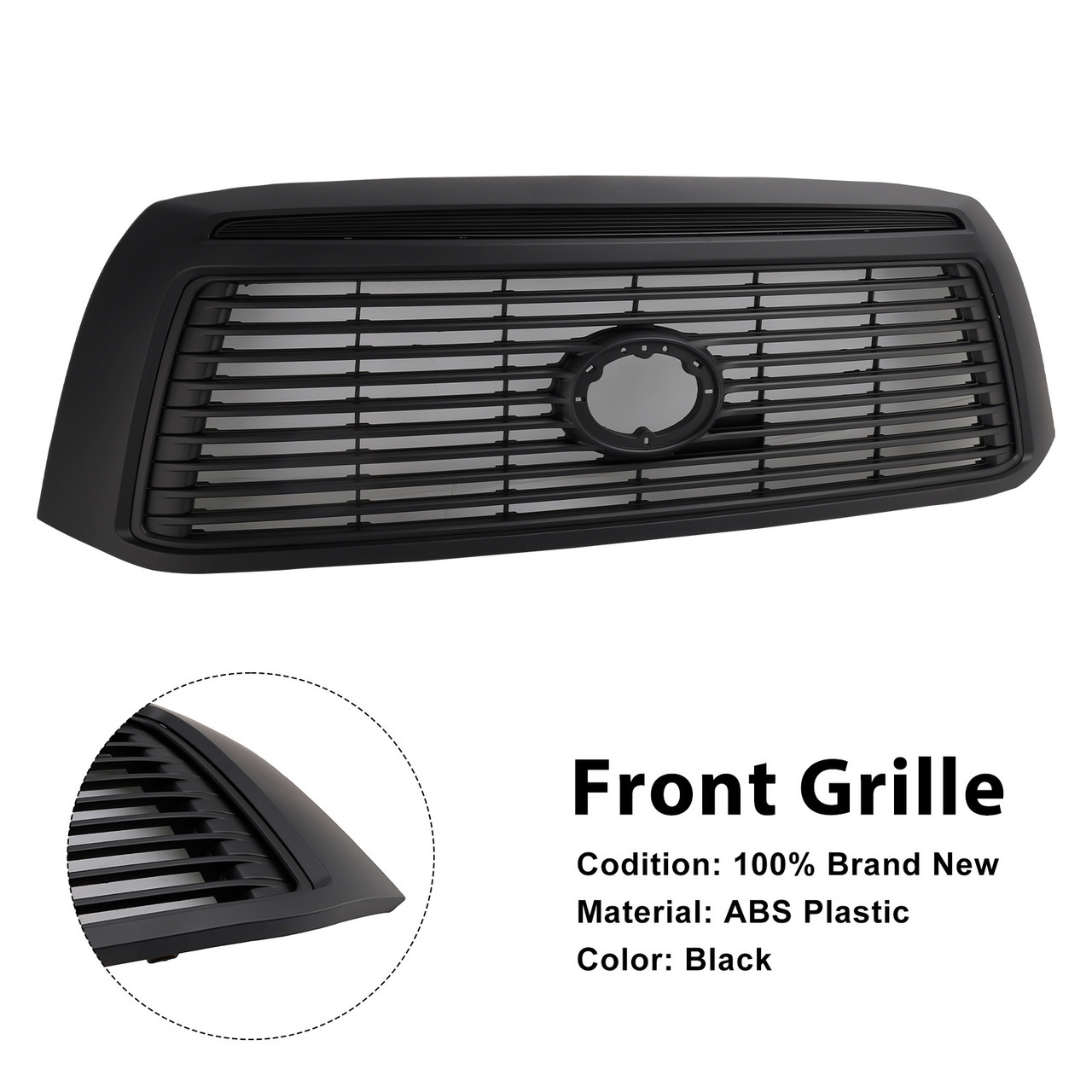 2006-2009 Toyota Tundra Front Grille Black Generic