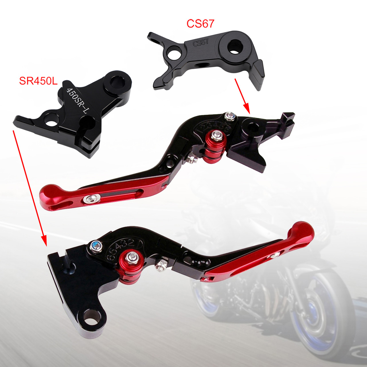 2024-2026 VOGE DS900X 900DSX Adjustable Folding Extendable Racing Brake & Clutch Levers Red Generic