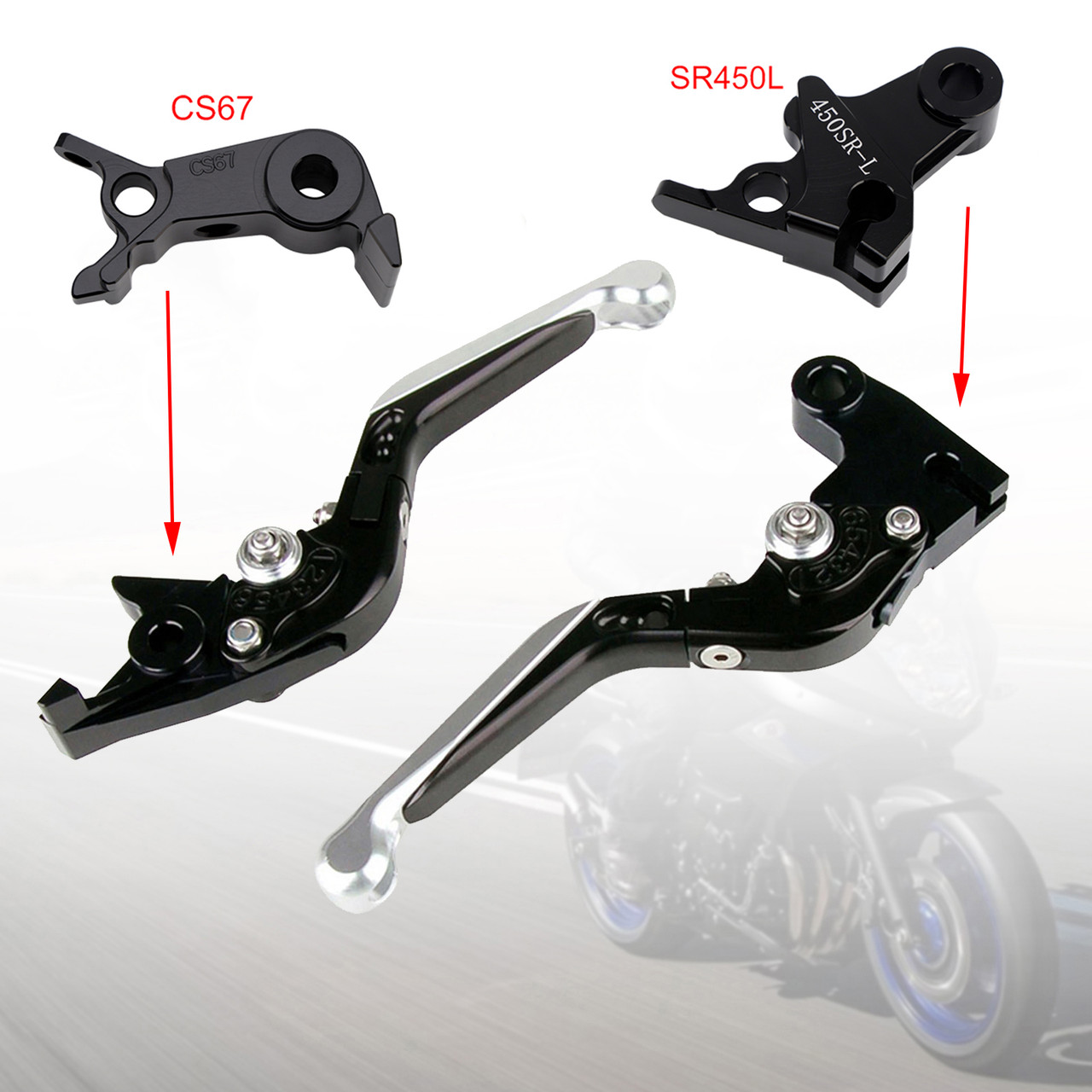 2024-2026 VOGE DS900X 900DSX Adjustable Folding Extendable Racing Brake & Clutch Levers Silver Generic