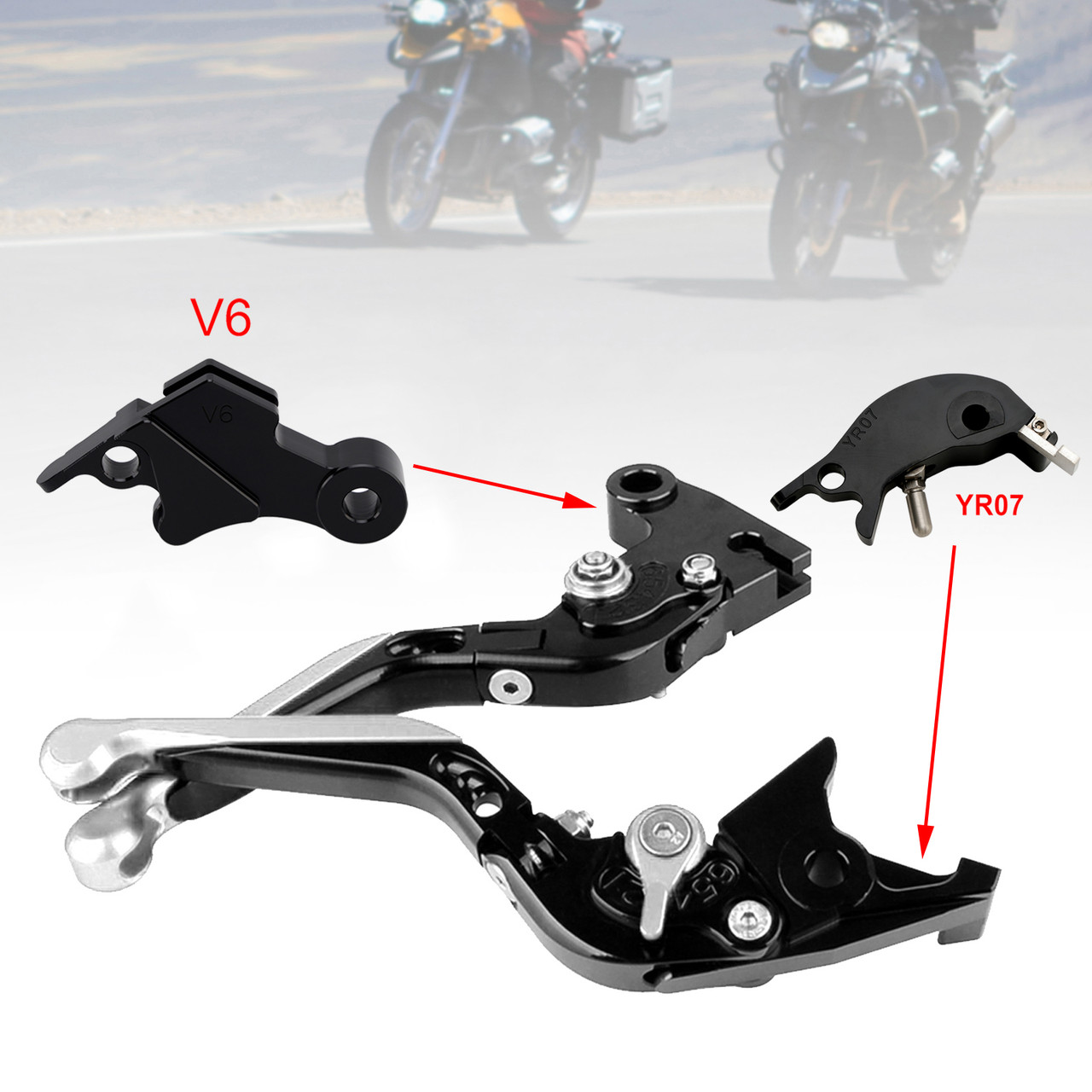 2024-2025 YAMAHA XSR900GP Adjustable Folding Extendable Racing Brake & Clutch Levers Silver Generic